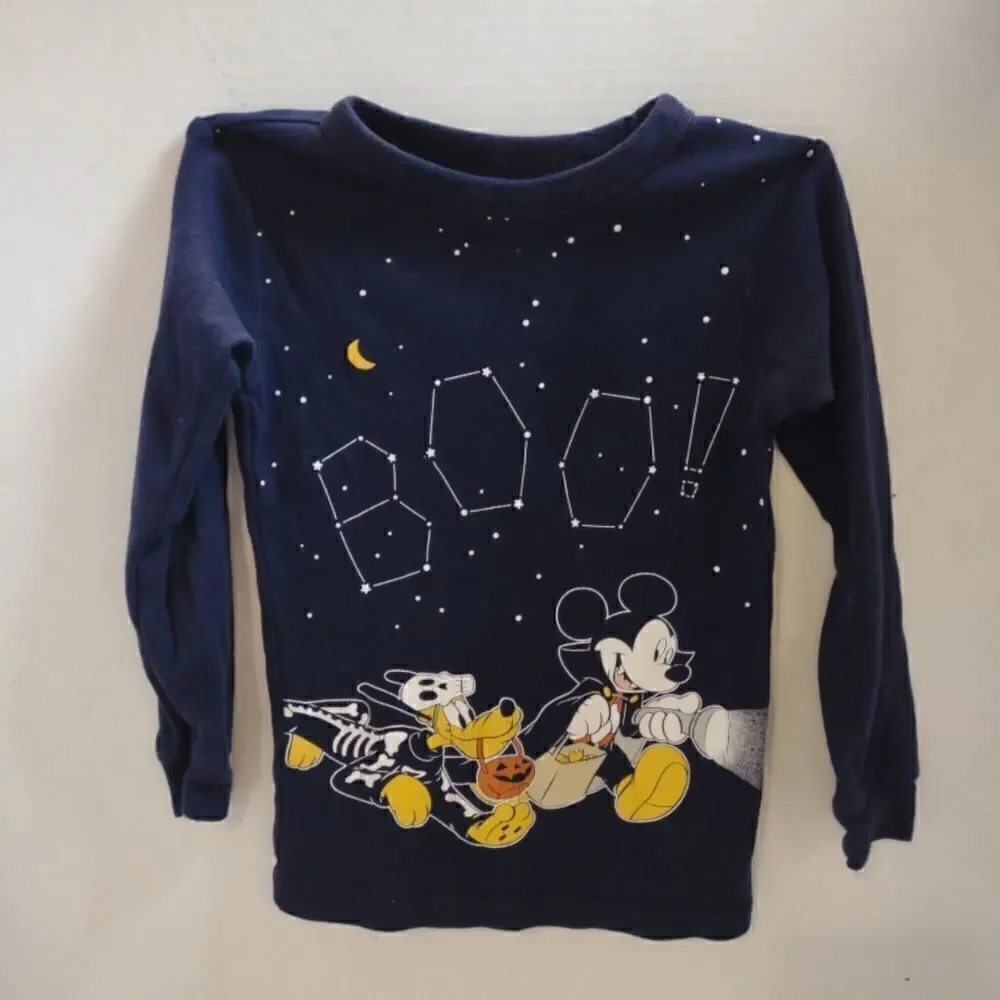 👍 Gap Halloween Mickey Knit Long Sleeve Shirt Size 5. K1